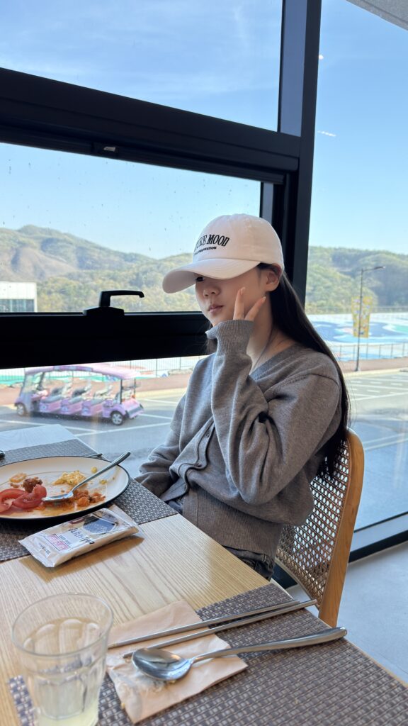 Having a nice morning breakfast
